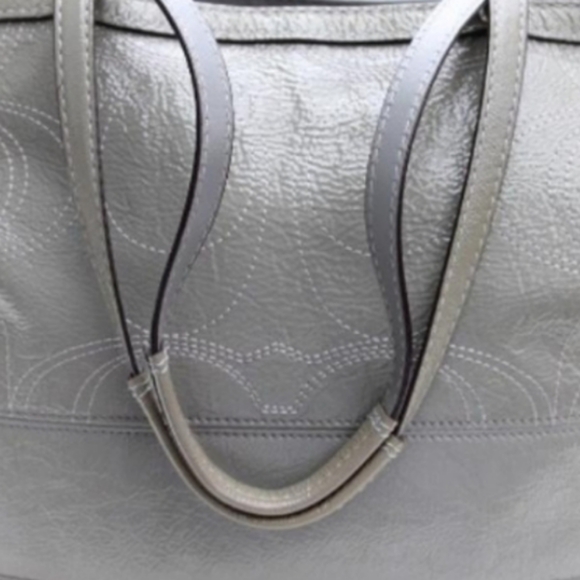 Auth Coach Signature Shoulder Bag Patent Leather F15142 - Picture 5 of 8